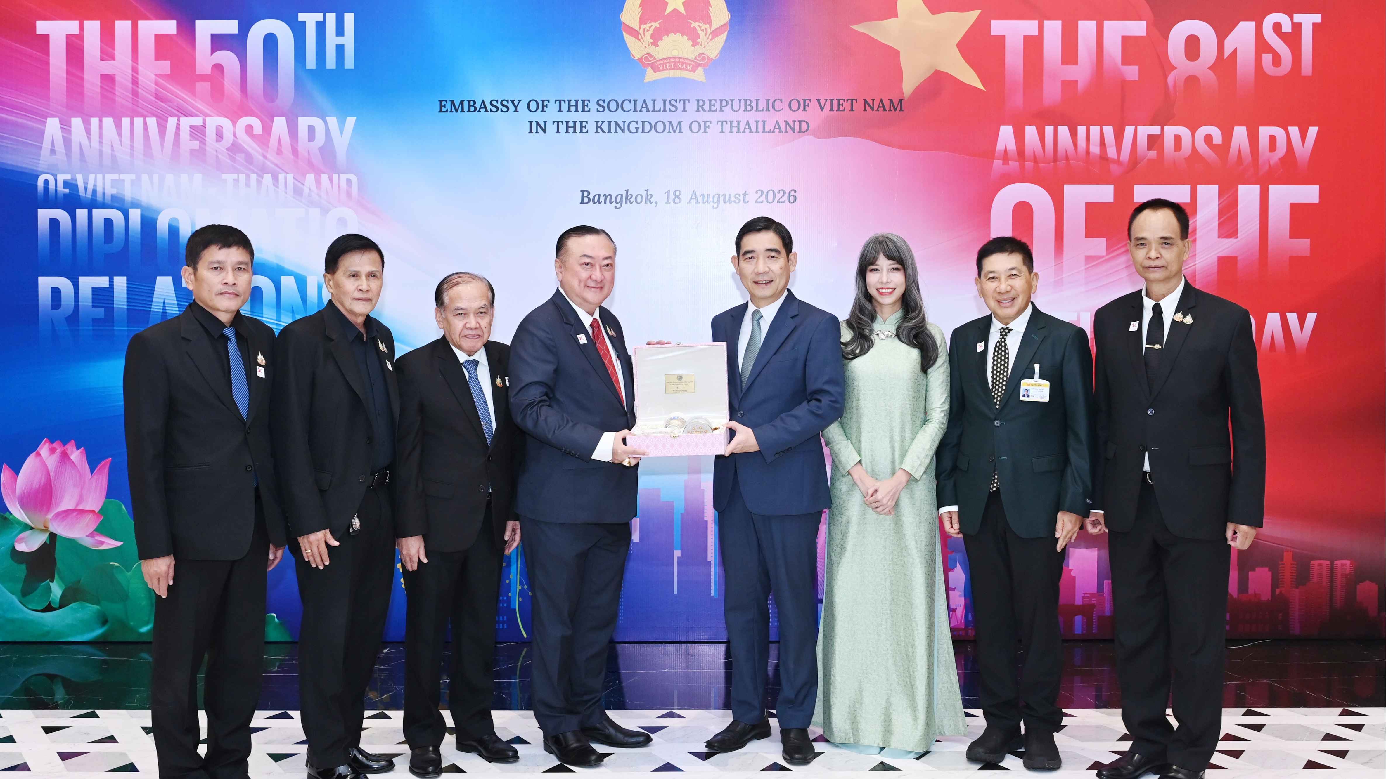 กลุ่มมิตรภาพสมาชิกรัฐสภาไทย-เวียดนาม ร่วมฉลองวันชาติเวียดนาม 81 ปี และครบรอบ 50 ปีความสัมพันธ์ทางการทูตไทย-เวียดนาม