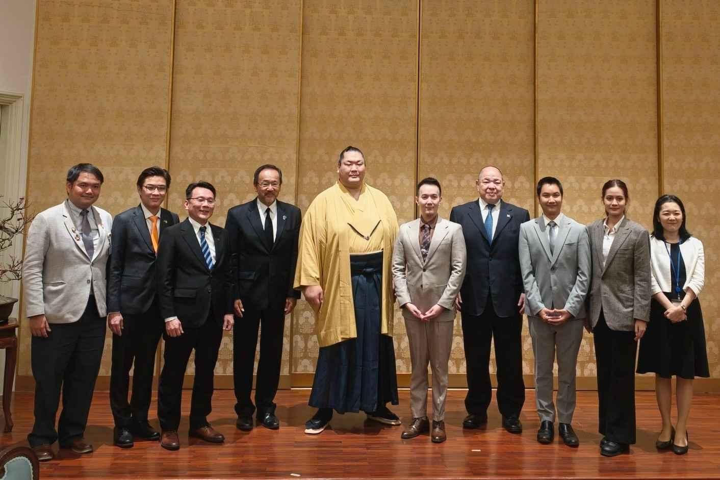 กลุ่มมิตรภาพสมาชิกรัฐสภาไทย-ญี่ปุ่น ร่วมต้อนรับประธานสมาคมซูโม่ หนุนความสัมพันธ์ผ่านกีฬา
